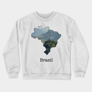 Brazil Map Crewneck Sweatshirt